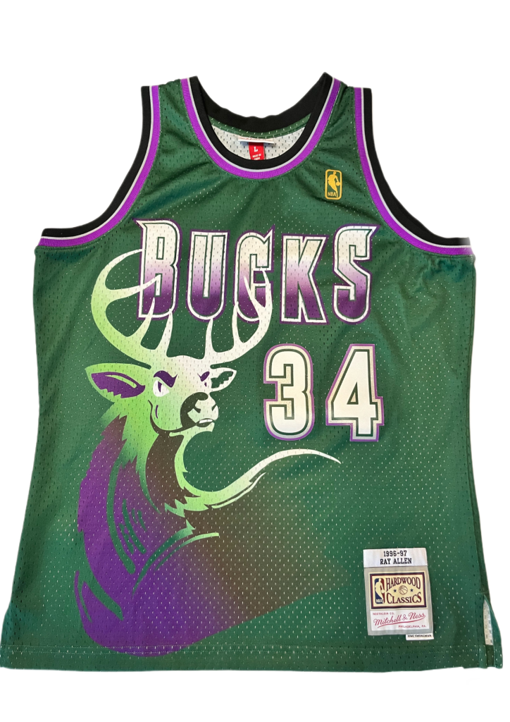 maillot ray allen bucks 96 97